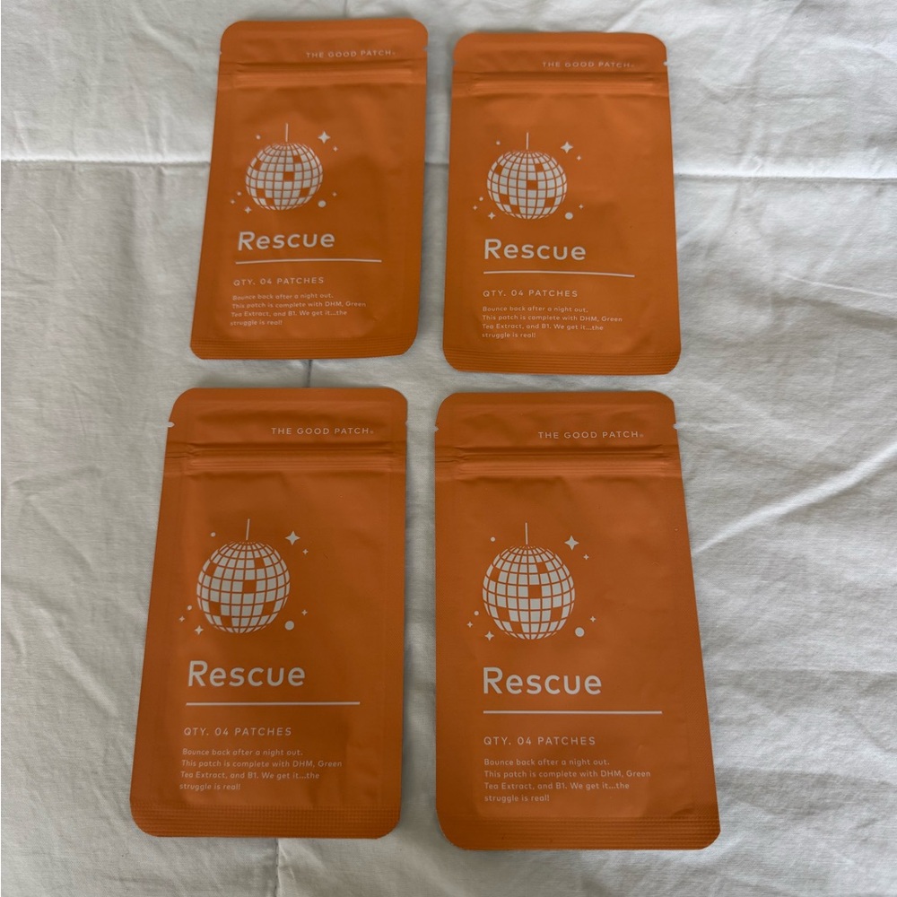 New, Sealed, Rescue Patches from The Good Patch. 4 packs of 4 each sold as a set